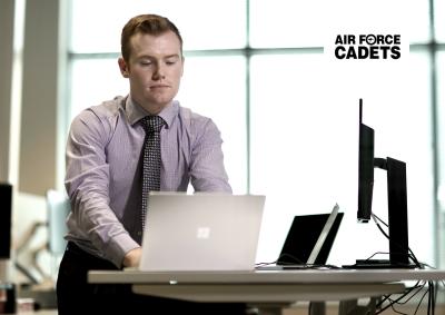 Laptop with person rollout