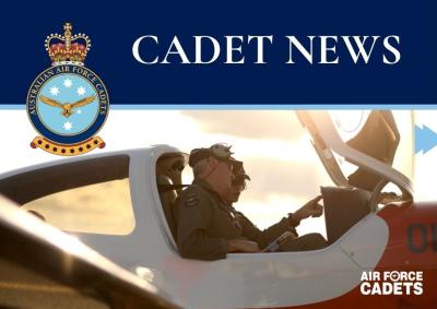 Cadet News volume 5 thumbnail Cadet in a plane with instructor 
