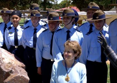 Cadets in ceremony at Monte