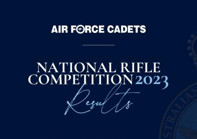 Australian Air Force Cadets National Rife Competition 2023 Results