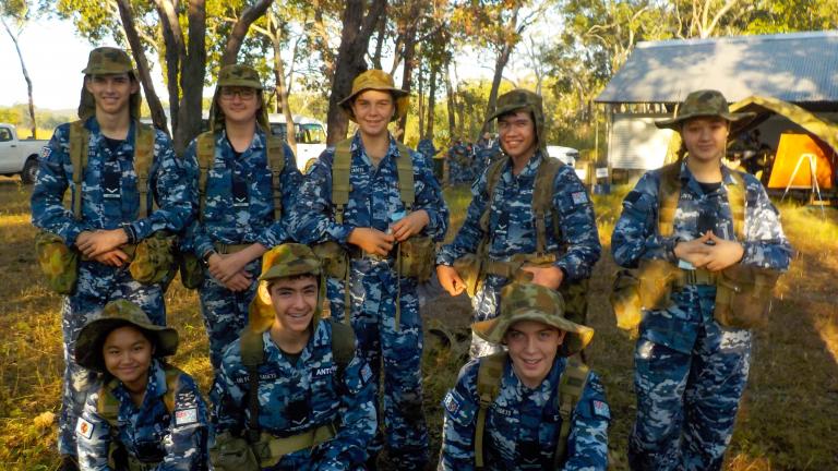 The group of young cadets