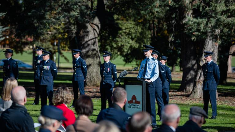 CWOFF Finn Tully at Bomber Command