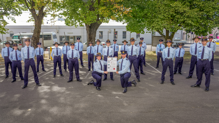 5WG after being presented with their Freedom of entry