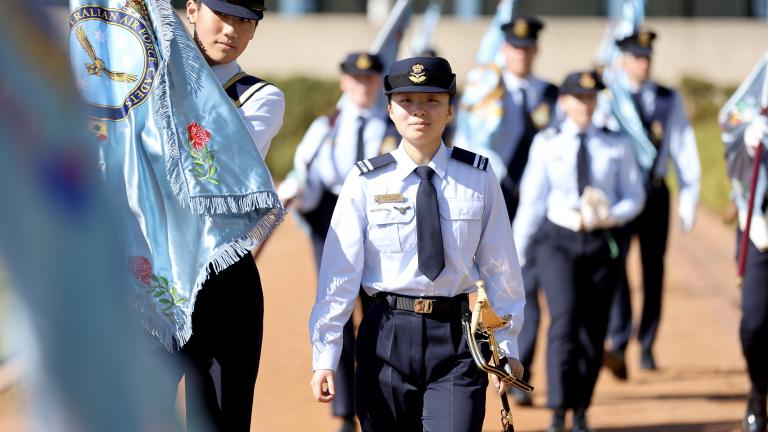 CUO Zhang leads AAFC parade