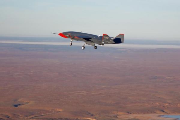 Loyal Wingman in mid flight