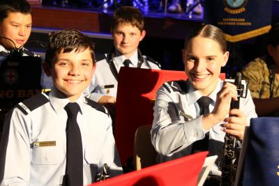 Cadets in band